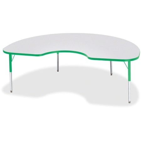 Jonti-Craft TABLE, KIDNEY, 48X72, GY/GN JNT6423JCE119